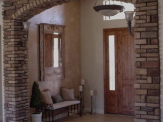 Custom Brick Arch Interior Entry Way